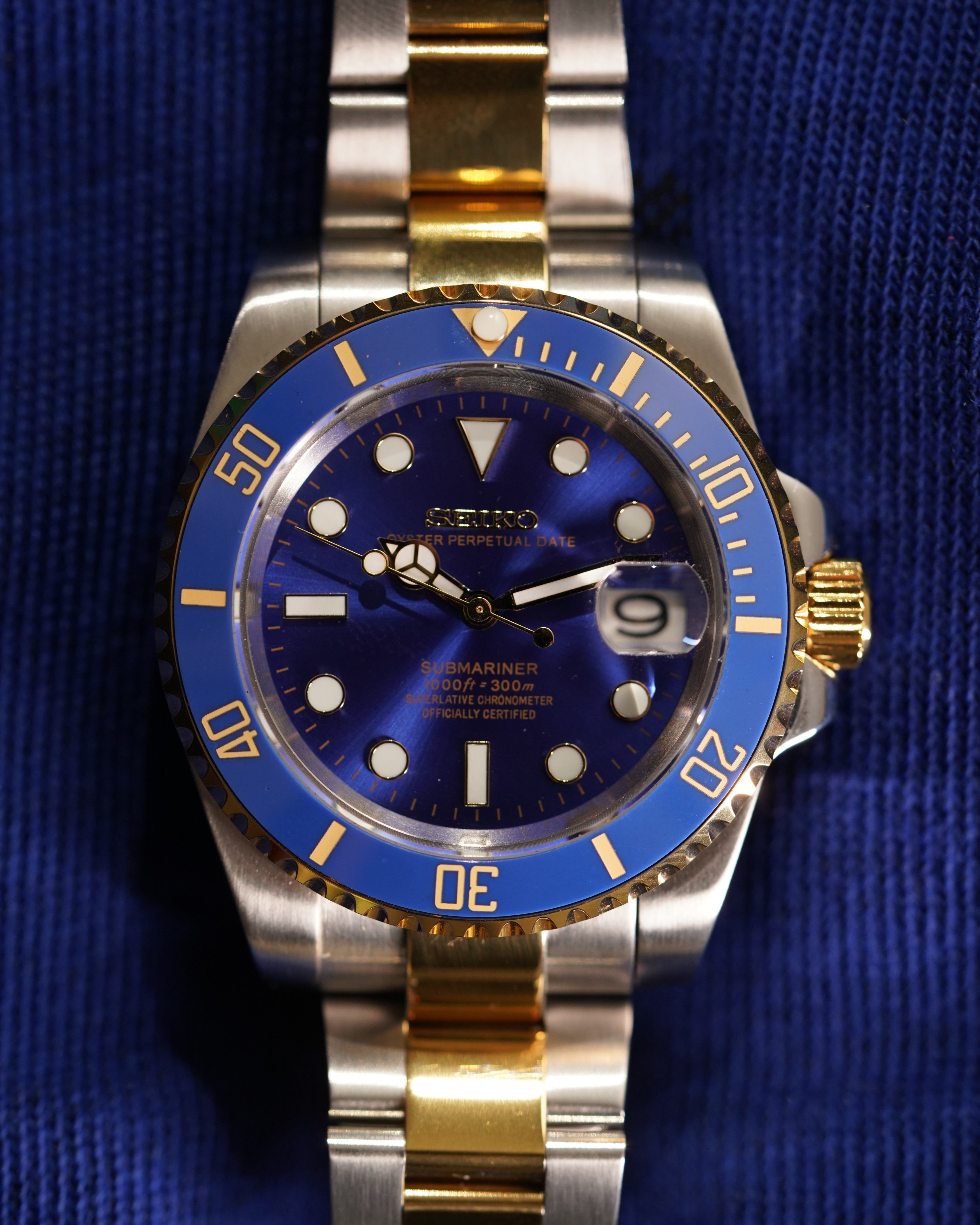Seiko Marine |Chrome, Blue and Yellow Gold